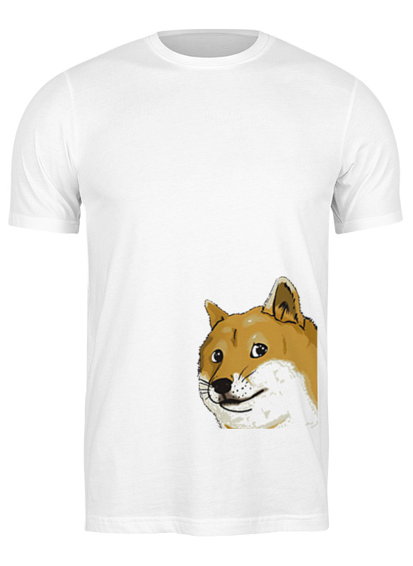 

Футболка мужская Printio Doge wow! белая M, Белый, Doge wow!