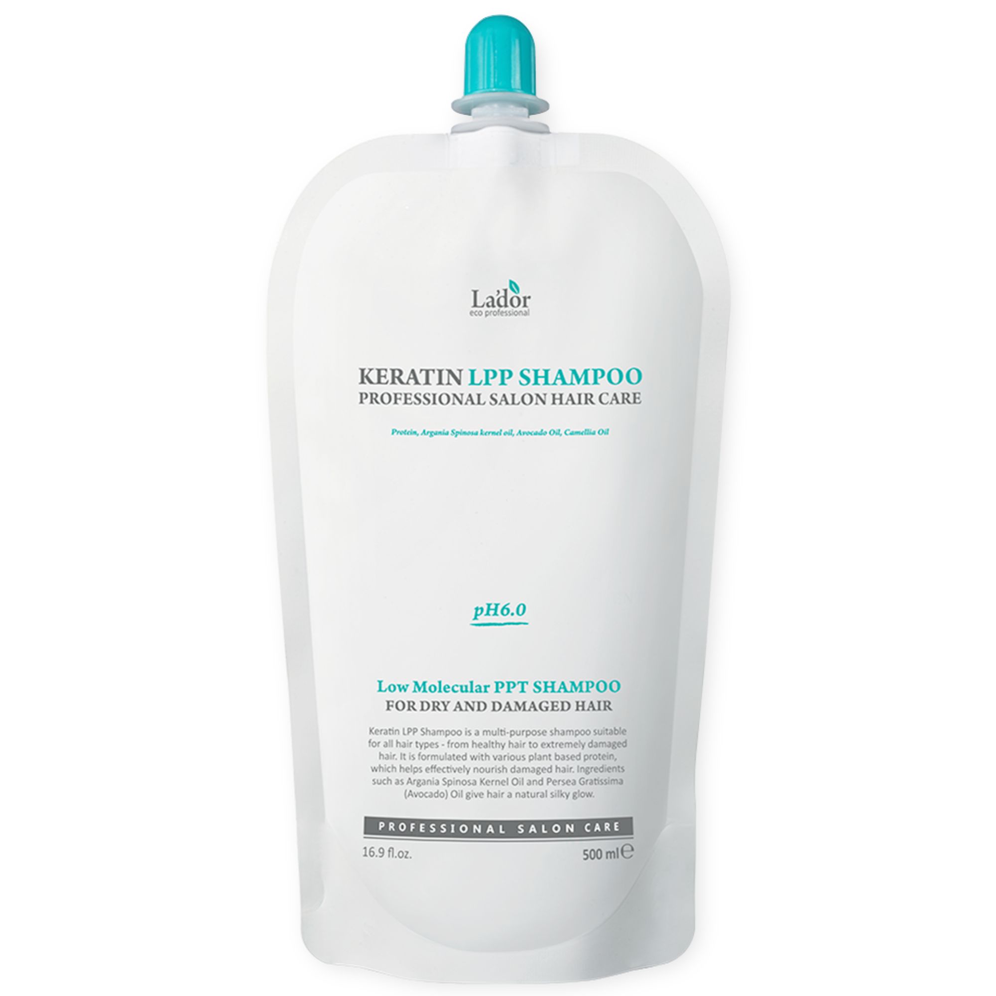 

Шампунь Lador безщелочной кератиновый pH 6 Keratin LPP shampoo 500 мл