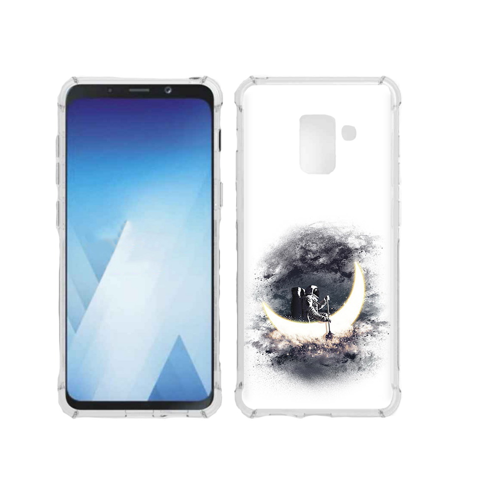 

Чехол MyPads Tocco для Samsung Galaxy A5 (2018) лунный путешественник (PT95317.573.448), Прозрачный, Tocco