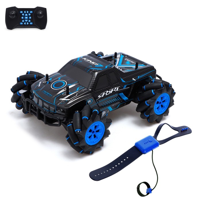 

Джип радиоуправляемый КНР "Пикап", 4WD, управление жестами, аккумулятор, синий (RQ2079)