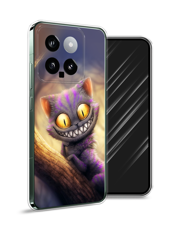 

Чехол Awog на Xiaomi 14 "Cheshire Cat", Фиолетовый;желтый, 320350-1