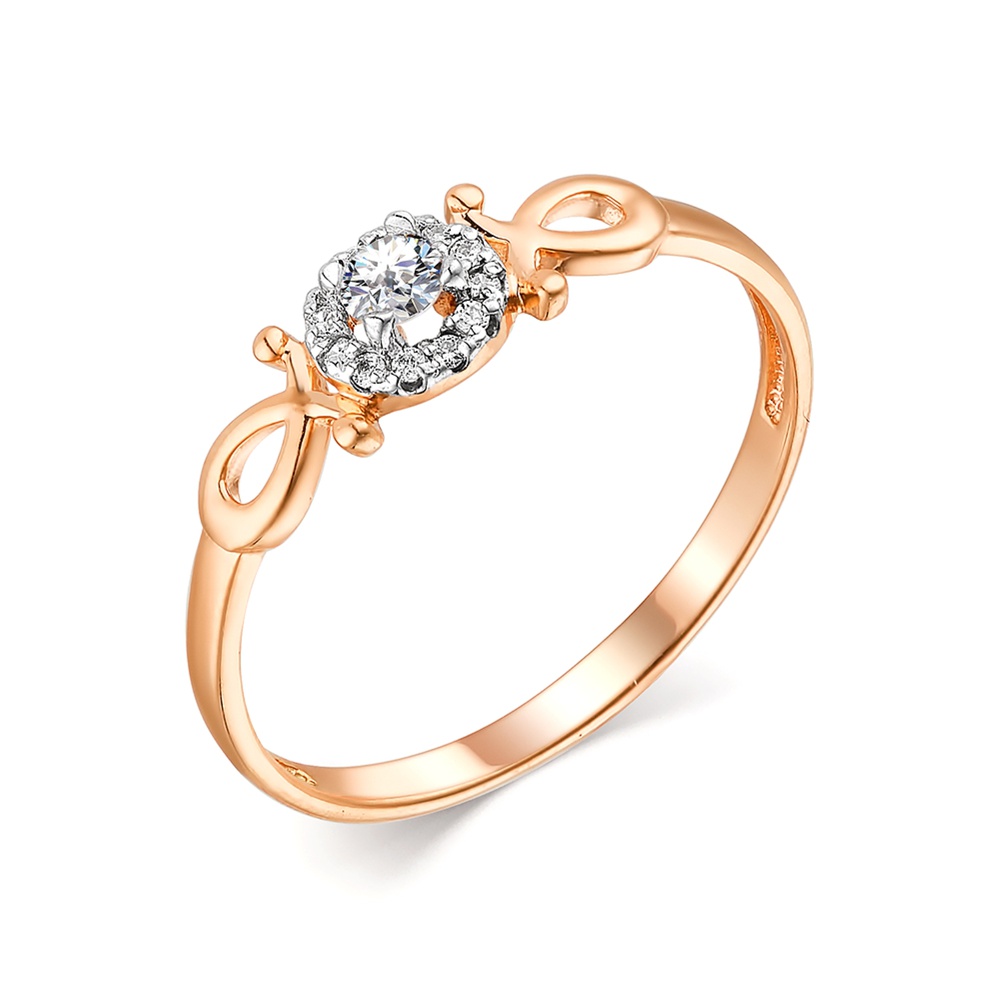 

Кольцо из золота р.  585Gold 301012374, фианит, 301012374
