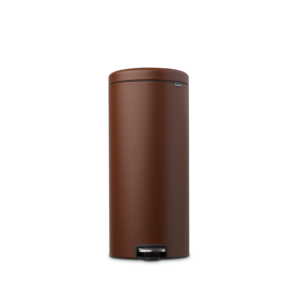 

Бак мусорный Brabantia NewIcon с педалью минерально-коричневый 30л 208607, 208607