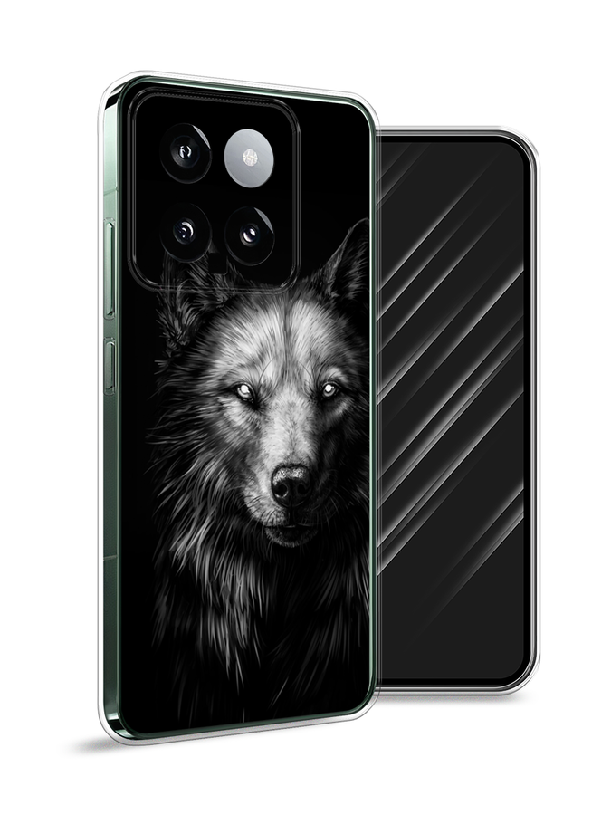 

Чехол Awog на Xiaomi 14 "Волк черно белый", Серый;бежевый;белый, 320350-1