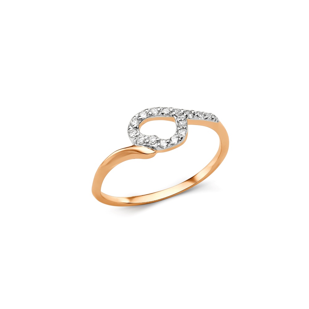 

Кольцо из золота р.  585Gold 301012366, фианит, 301012366