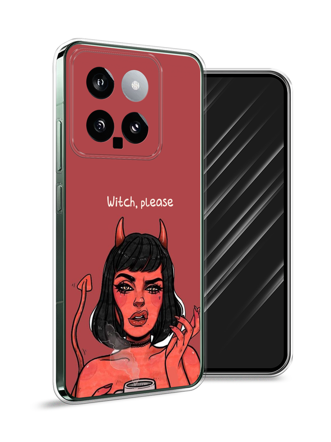 

Чехол Awog на Xiaomi 14 "Evil Girl", Бордовый;черный, 320350-1