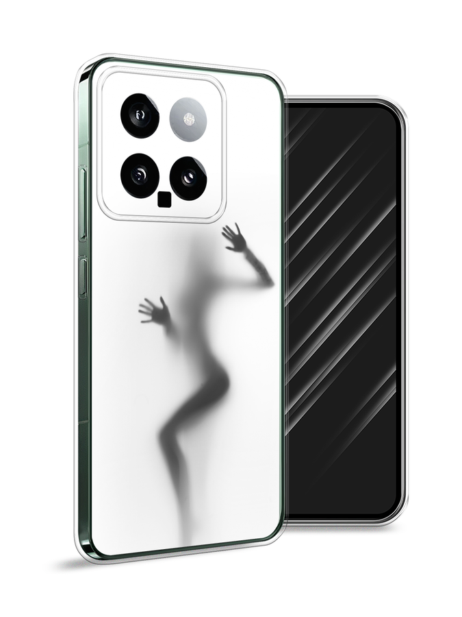 

Чехол Awog на Xiaomi 14 "Девушка в душе", Серый;белый;черный, 320350-1