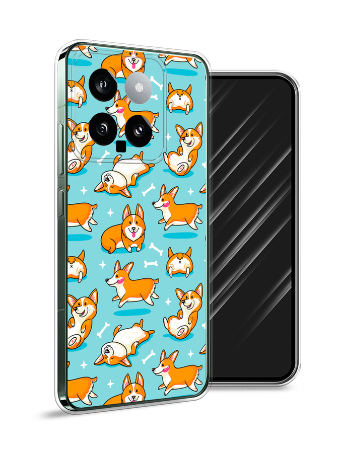 

Чехол Awog на Xiaomi 14 "Веселые корги", Коричневый, 320350-1