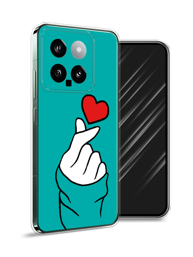 

Чехол Awog на Xiaomi 14 "Маленькое сердечко", Голубой;белый;красный, 320350-1