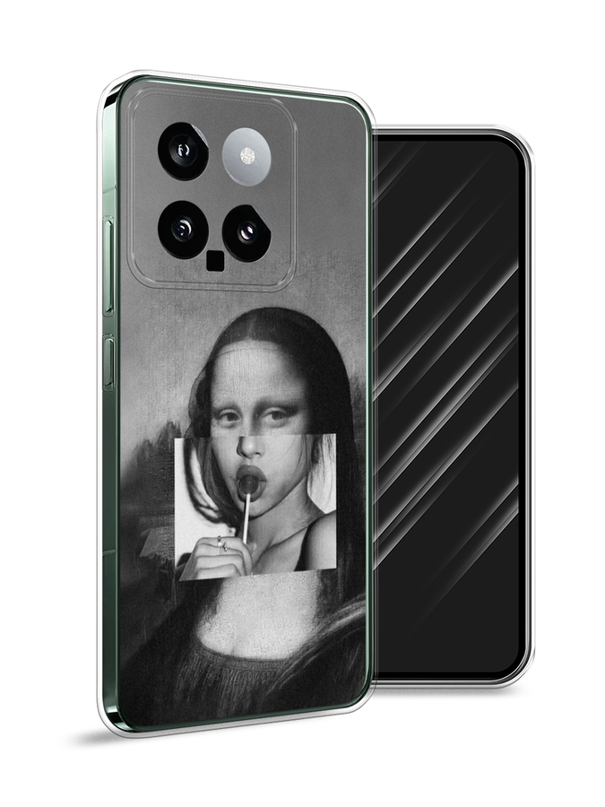 

Чехол Awog на Xiaomi 14 "Mona Lisa sucking lollipop", Серый, 320350-1