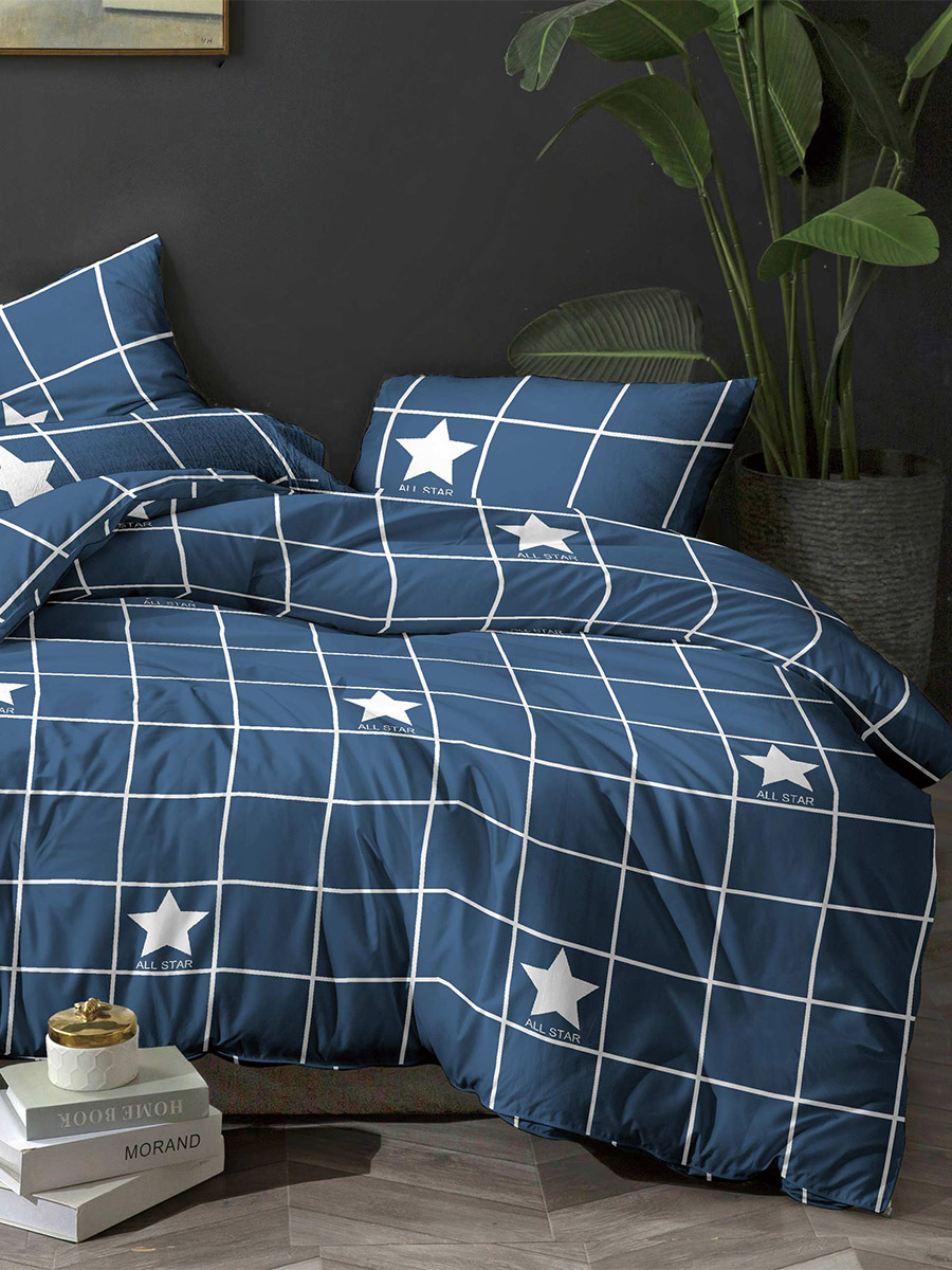 

Простынь на резинке Simple House All star полисатин 160x200 см