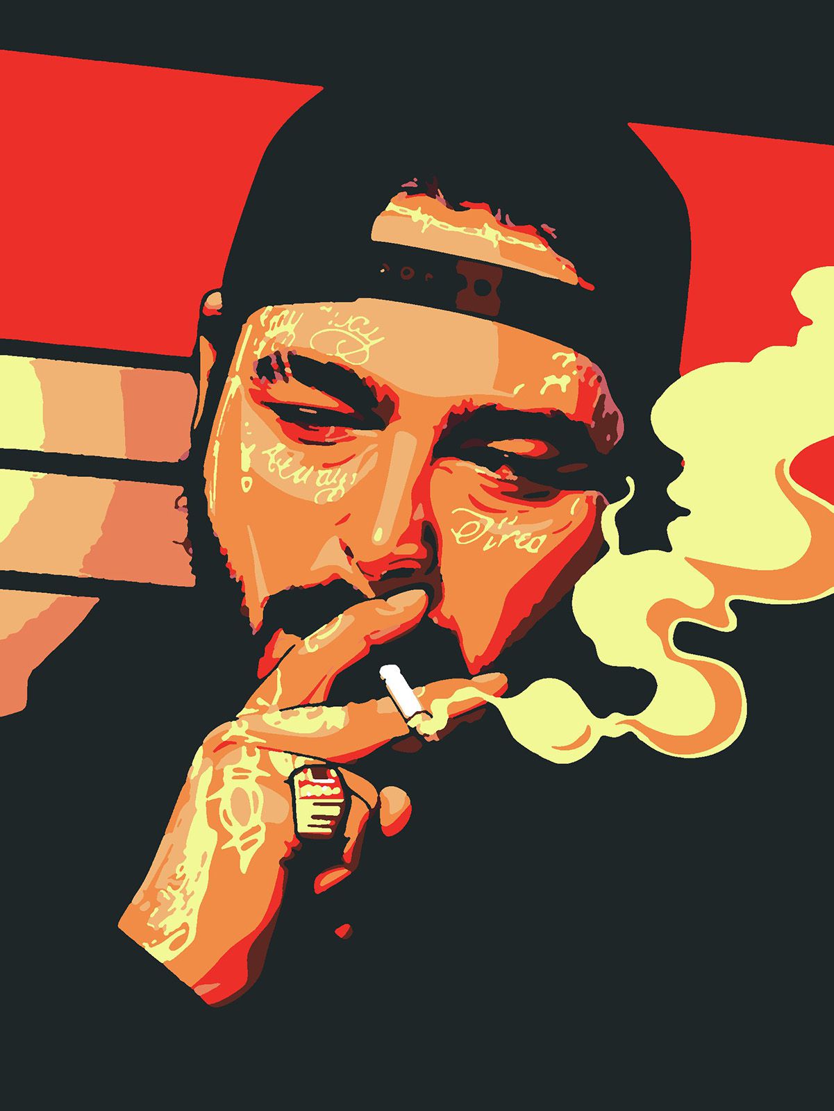 

Картина по номерам Красиво Красим Post Malone, 50 х 70 см, Post Malone