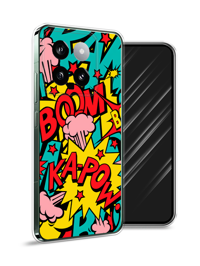 

Чехол Awog на Xiaomi 14 "Постер pop art", Бирюзовый;желтый;красный, 320350-1