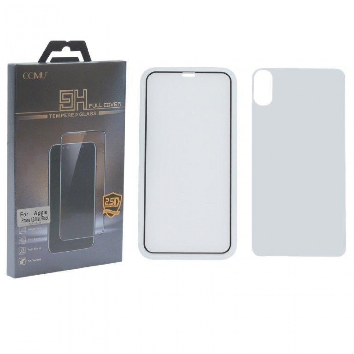 

Защитное стекло CCIMU для iPhone 11 Pro Max/XS Max 0.33 mm 2.5D Full Cover черный, Защитное стекло iPhone 11 Pro Max/XS Max 0.33mm 2.5D Full Cover CCIMU черное