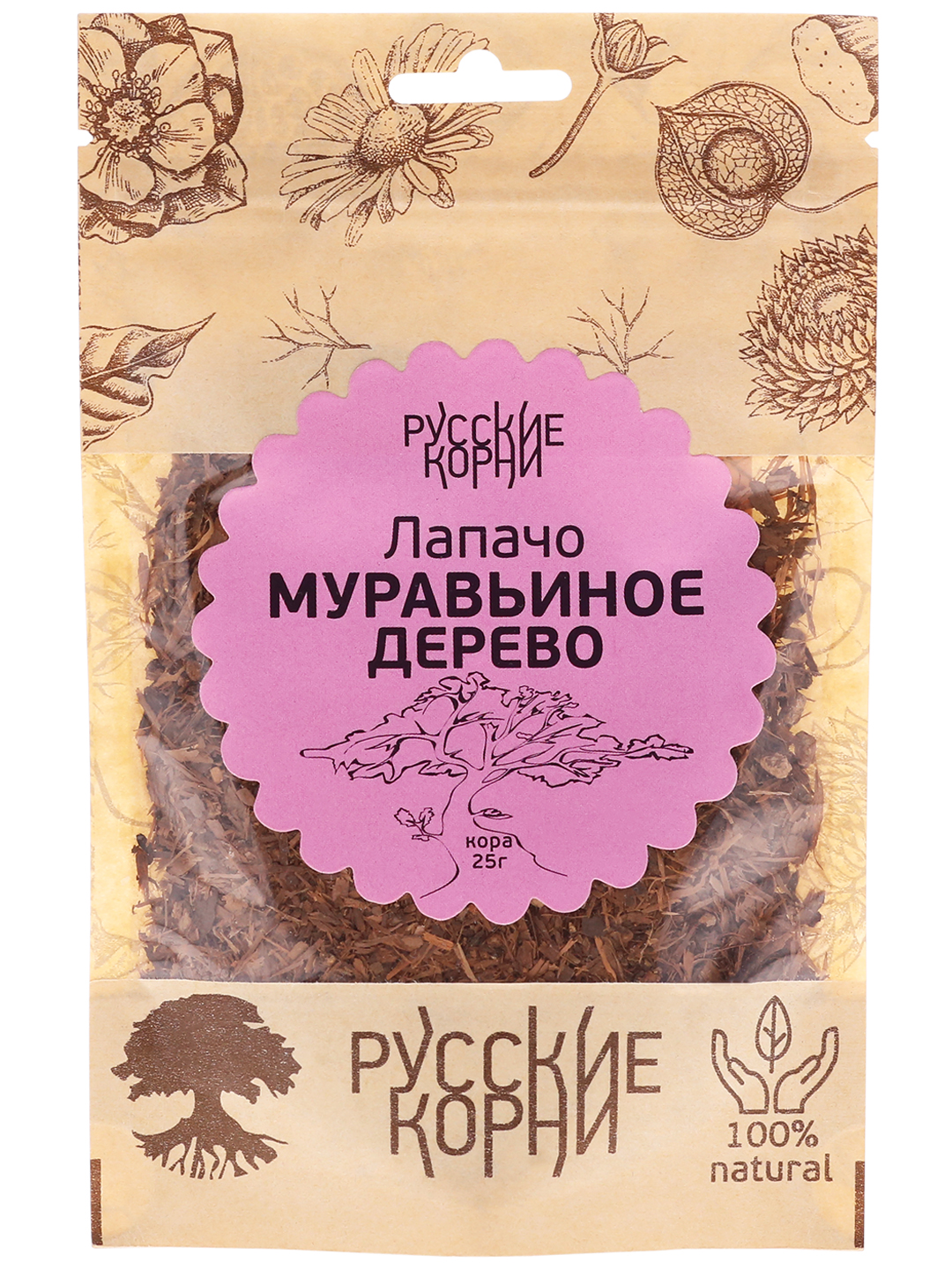 

Фитосбор Русские корни Лапачо (кора муравьиного дерева) 25 г