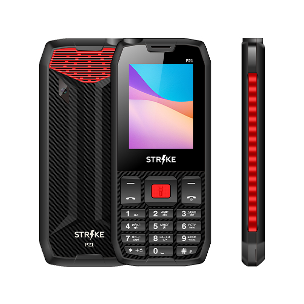 фото Мобильный телефон strike p21 black-red