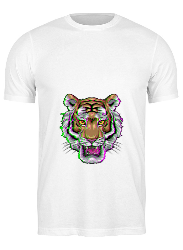 

Футболка мужская Printio Тигр . белая 3XL, Белый, Тигр .