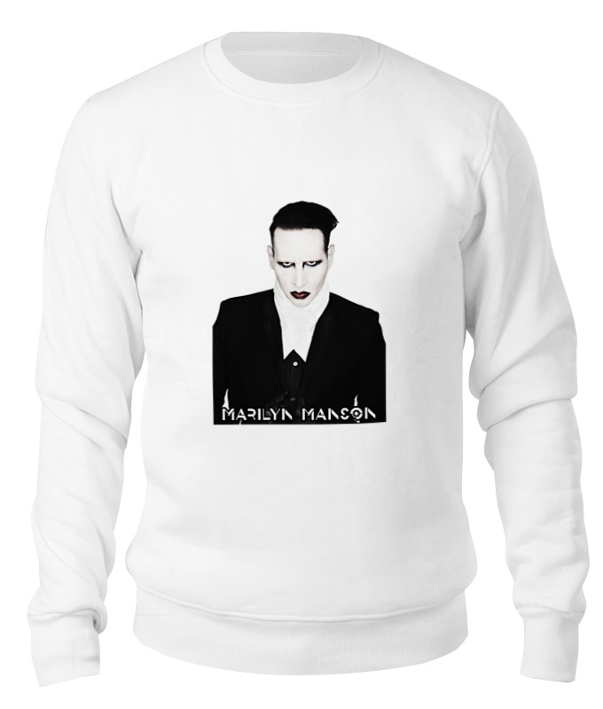 

Свитшот Printio Marilyn manson белый XL, Marilyn manson