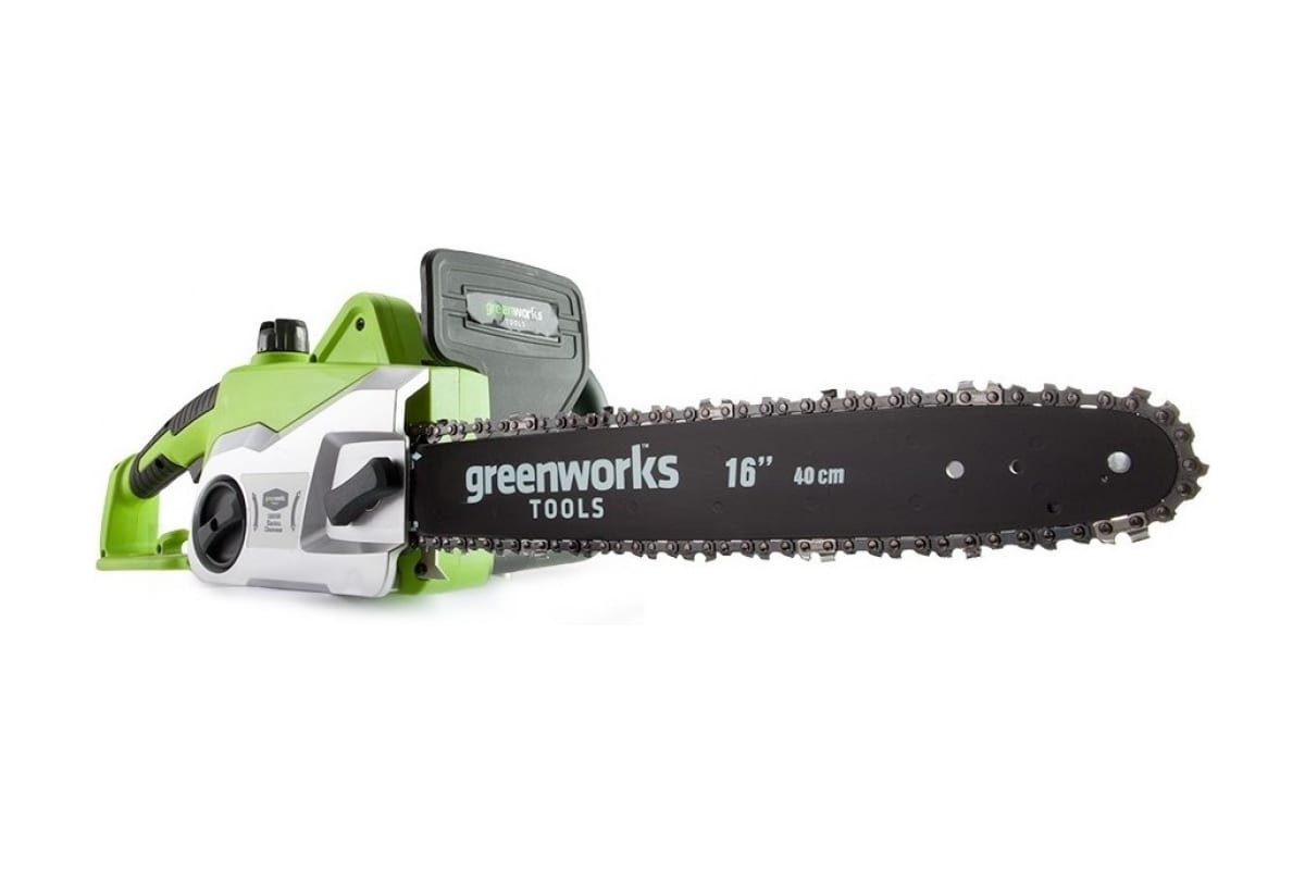 фото Электрическая цепная пила greenworks gcs1840 20027 1 800 вт 40 см