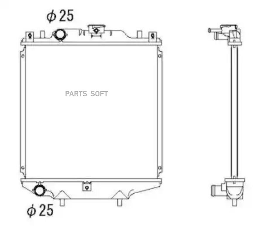 

Радиатор охлаждения двигателя NRF 507643