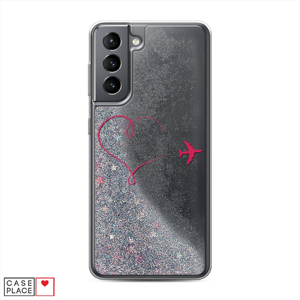 

Чехол Awog на Samsung Galaxy S21 / Самсунг S21 "Сердце и самолет", Разноцветный, 2101891-1