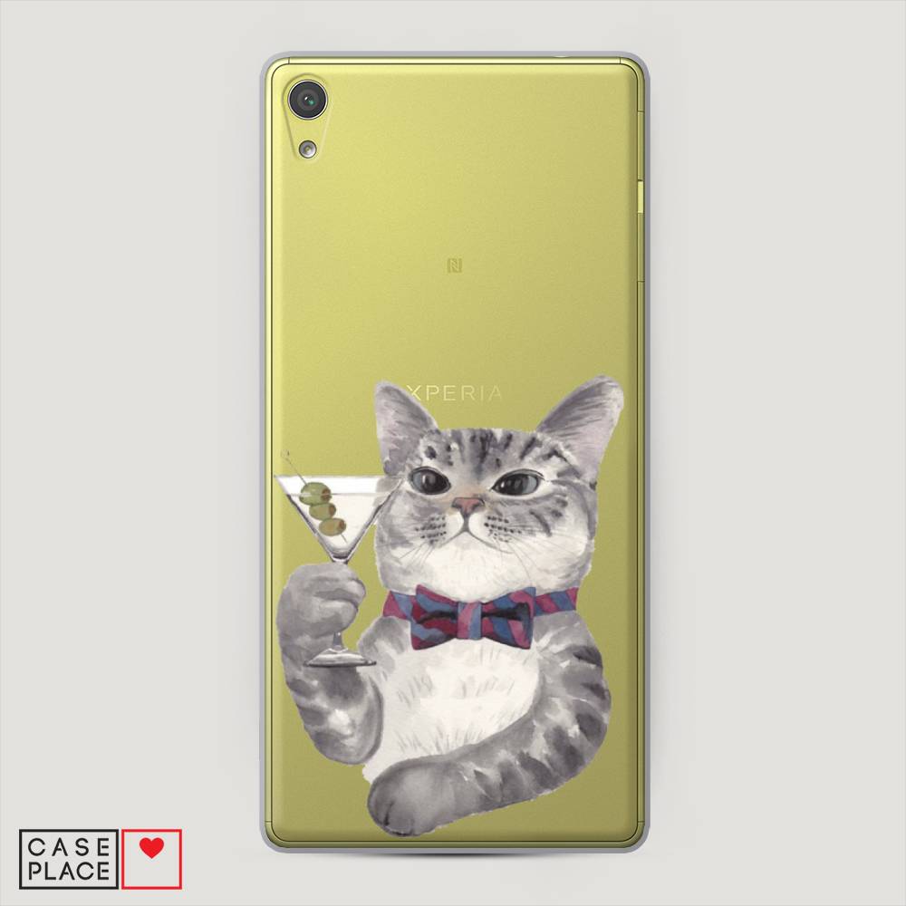 

Пластиковый чехол "Кот джентльмен" на Sony Xperia XA Ultra, Кот джентльмен