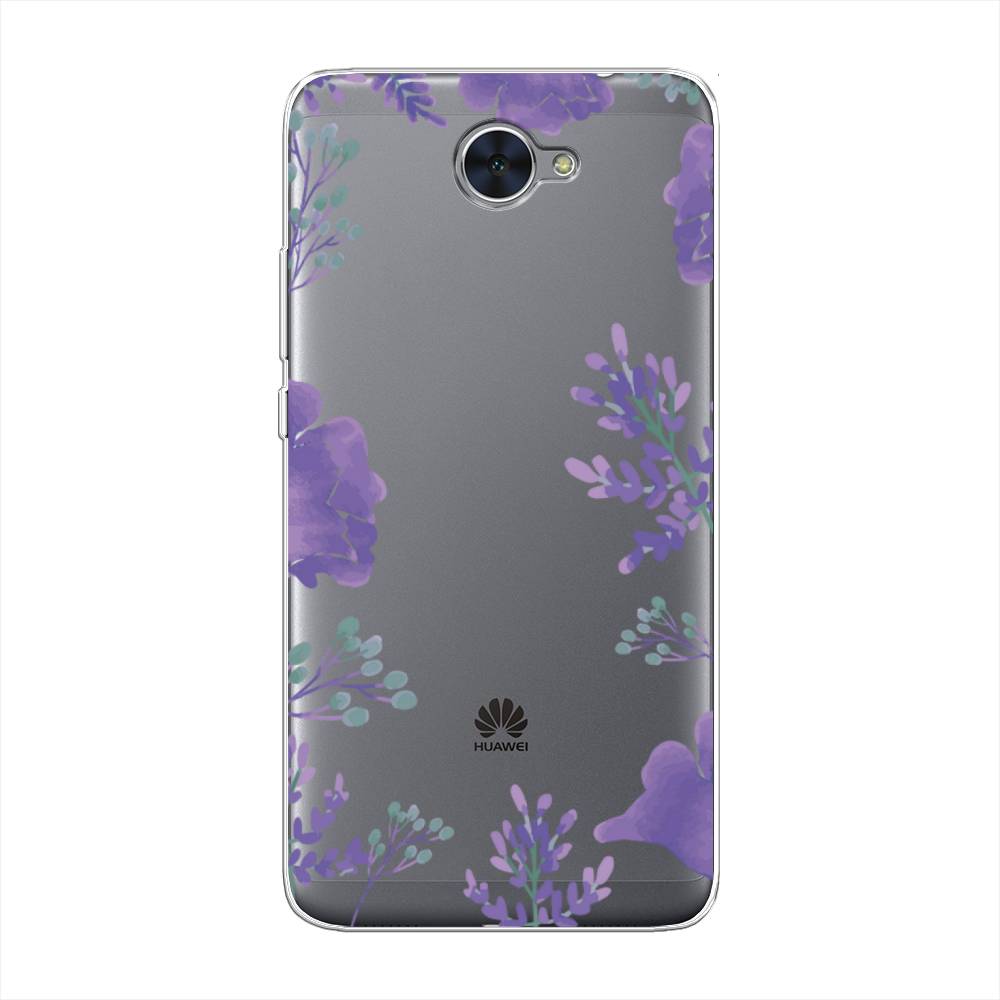 

Чехол Awog "Сиреневая цветочная рамка" для Huawei Y7