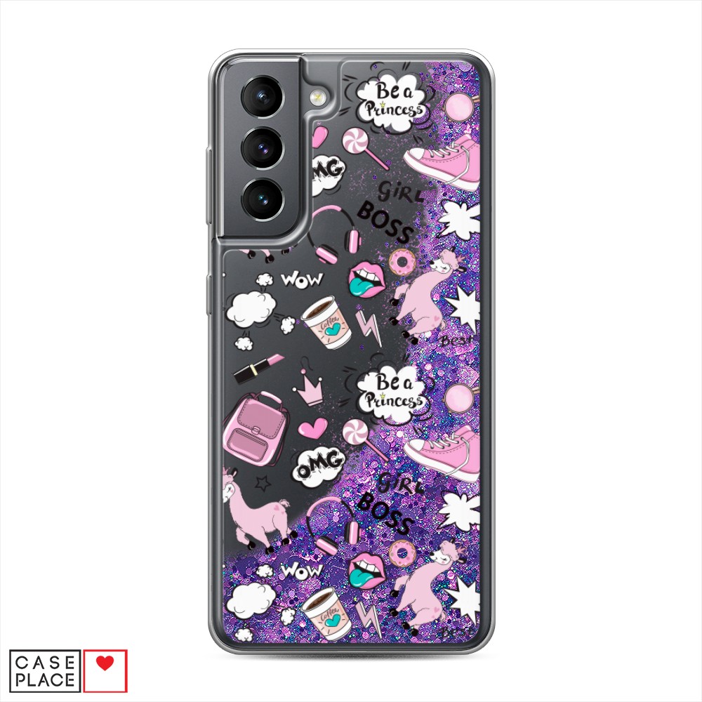 

Чехол Awog на Samsung Galaxy S21 / Самсунг S21 "Стильная лама", Разноцветный, 2101892-1