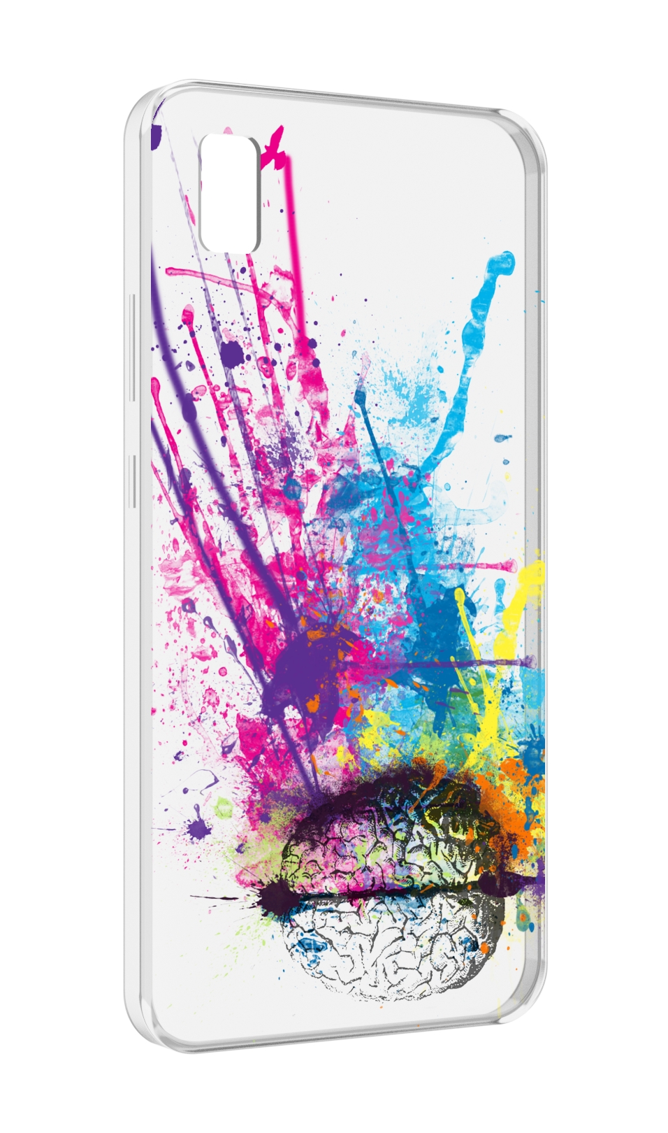 Чехол MyPads яркий красочный мозг для ZTE BLADE L210