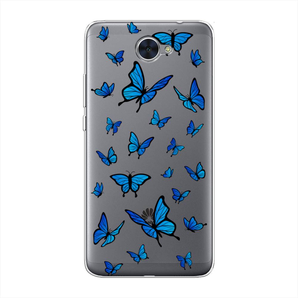 

Чехол Awog "Синие бабочки" для Huawei Y7