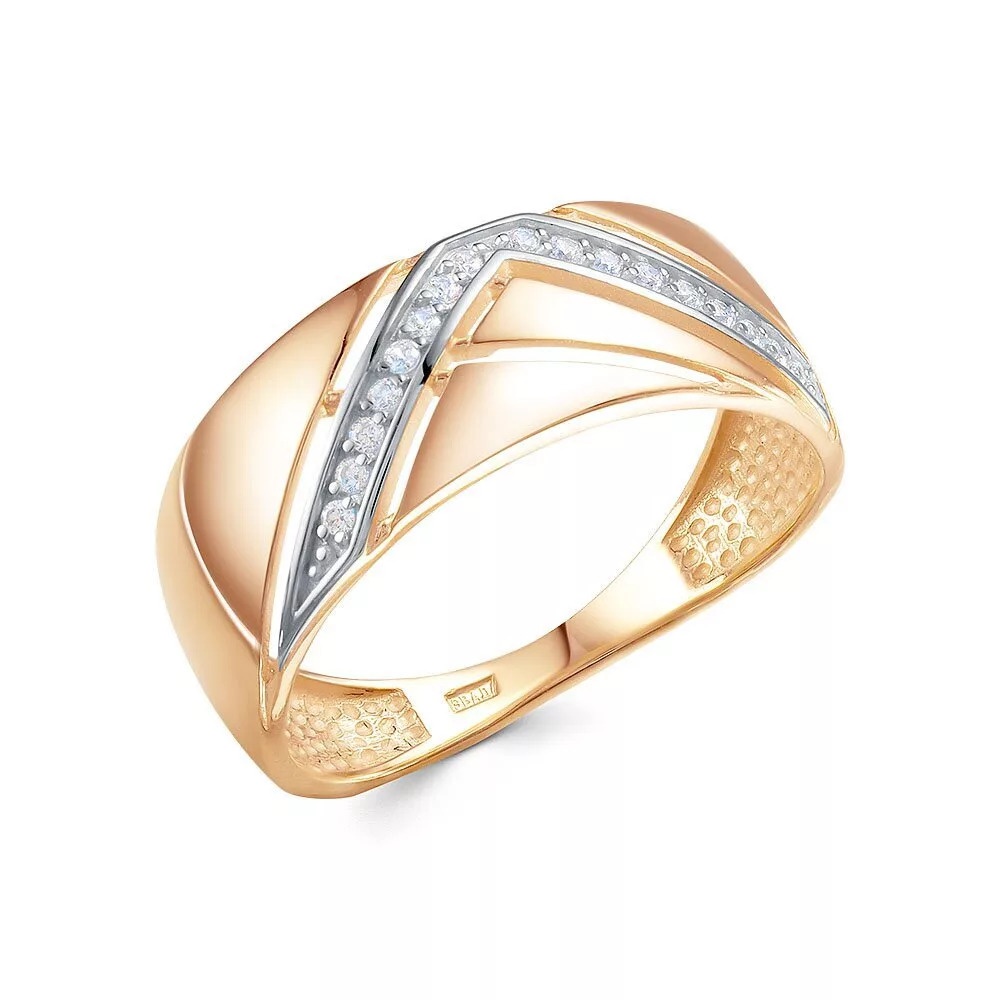 

Кольцо из красного золота р.  585Gold 301012595, фианит, 301012595