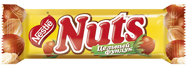 фото Батончик nuts шоколадный с фундуком, 50 г