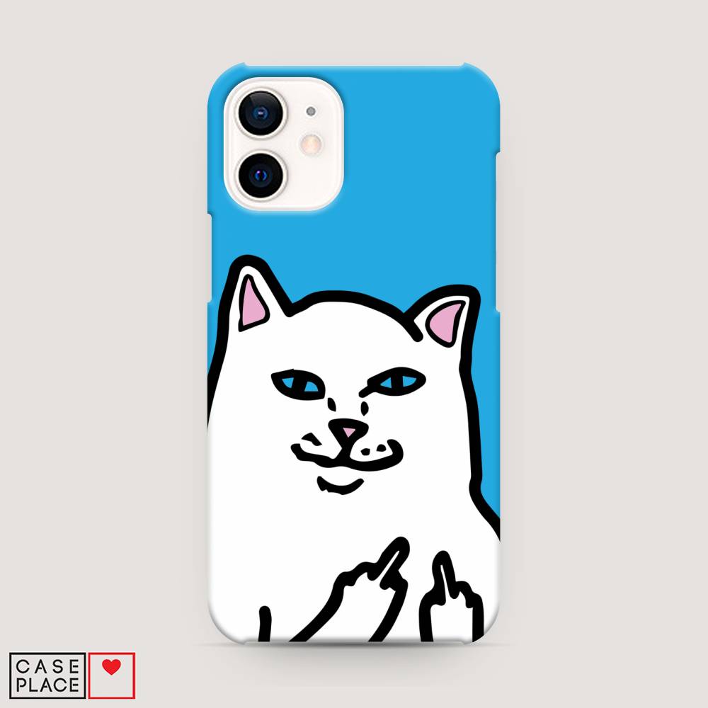

Пластиковый чехол "Кот жесть" на Apple iPhone 12 mini, 12620-7