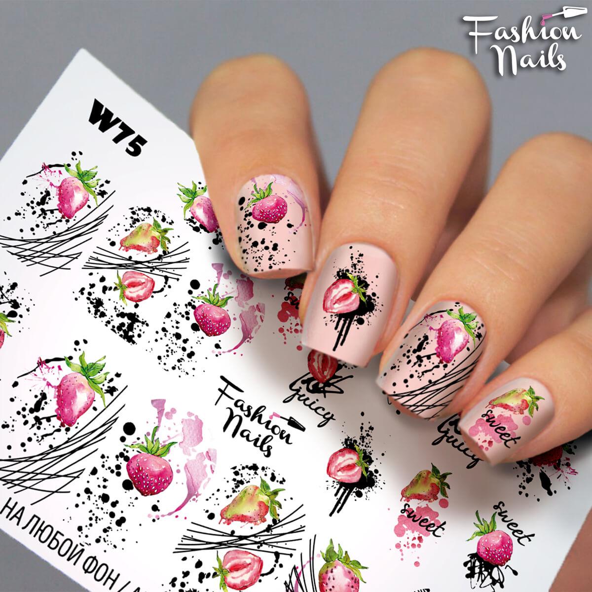 Слайдер дизайн 2D Fashion Nails W075