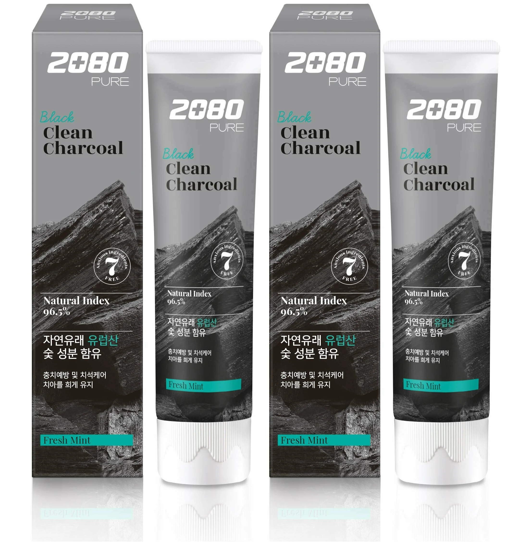 

Зубная Паста С Частицами Древесного Угля 2080 Black Clean Charcoal (120гр.) 2 шт