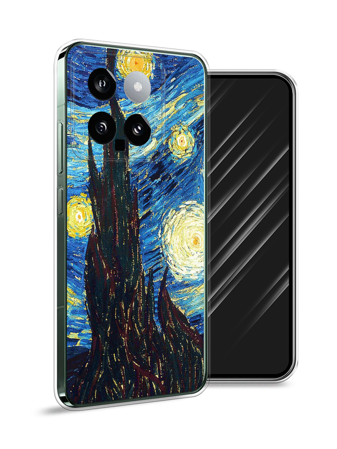 

Чехол Awog на Xiaomi 14 "Ван Гог Звездная ночь", Желтый, 320350-1