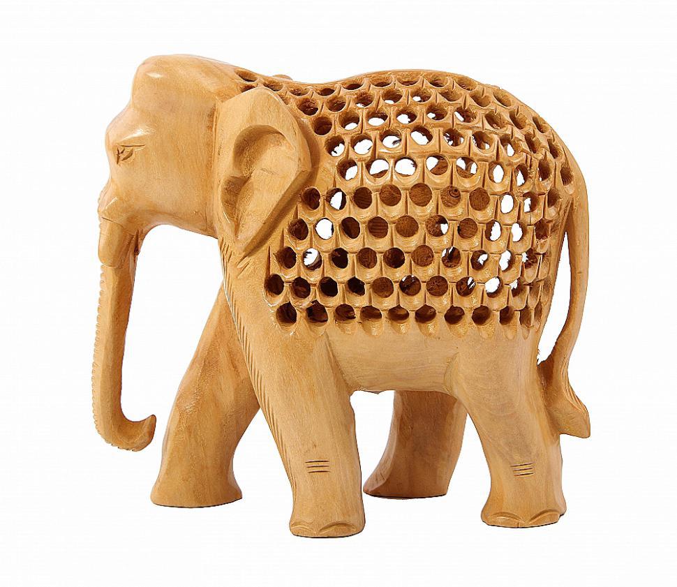 фото Статуэтка"слон прорезной 5" 934464 восточная лавка