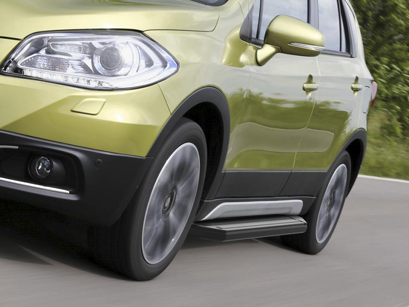 

Пороги площадки Rival на Сузуки SX4 2015-2020, алюминиевые с резиновой площадкой