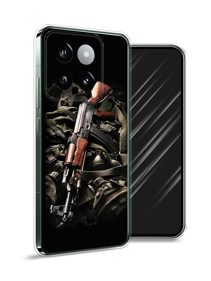 

Чехол Awog на Xiaomi 14 "Автомат", Черный;коричневый;серый, 320350-1