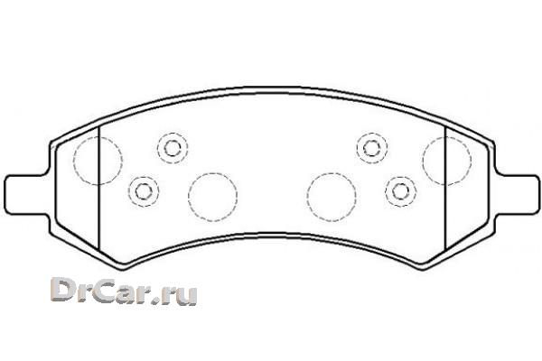 

Колодки Тормозные Дисковые Передние К-Т Dodge Ram 1500 3.6 5.7 17- Sb Nagamochi