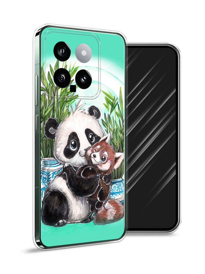 

Чехол Awog на Xiaomi 14 "Друзья зверята", Бирюзовый;белый;черный, 320350-1
