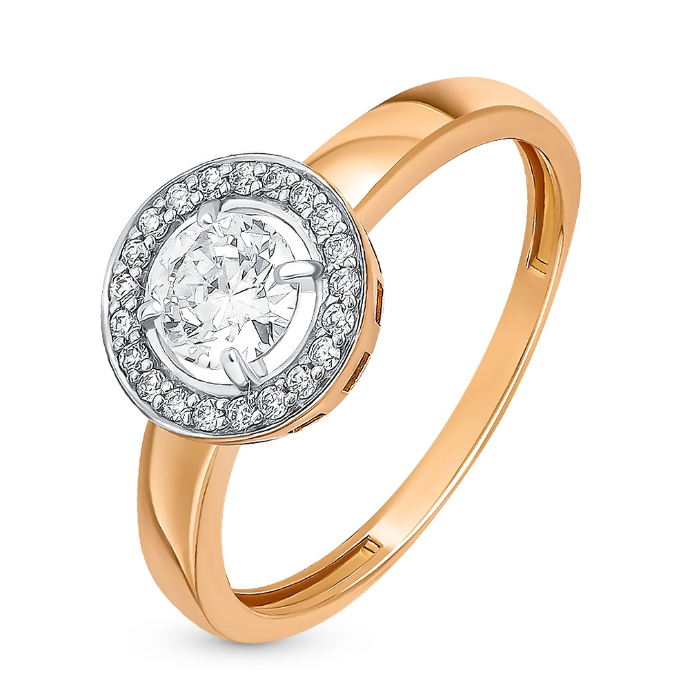 

Кольцо из серебра р. , 585Gold 701013832, фианит, 701013832