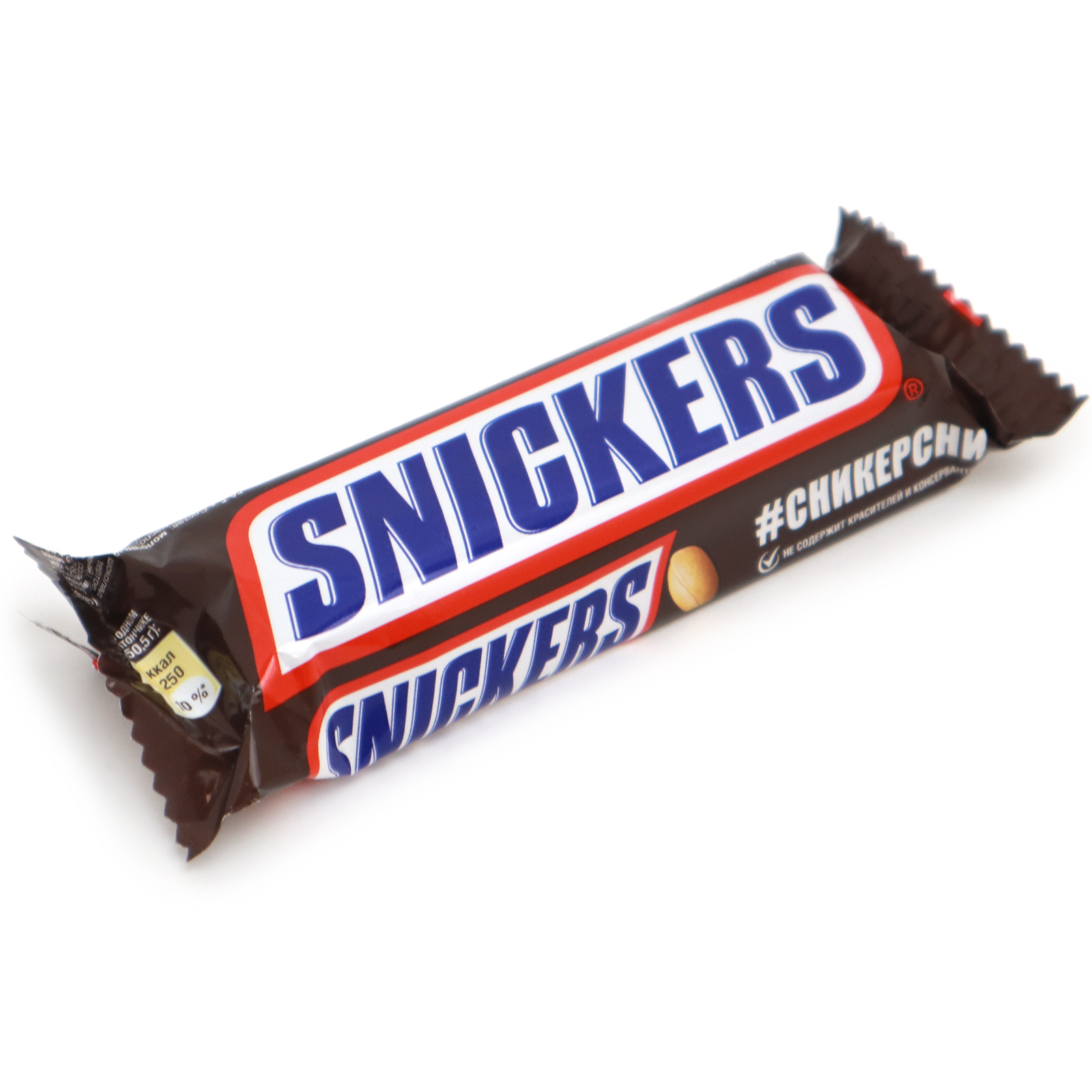 Батончик Snickers молочный шоколад карамель арахис 50,5 г