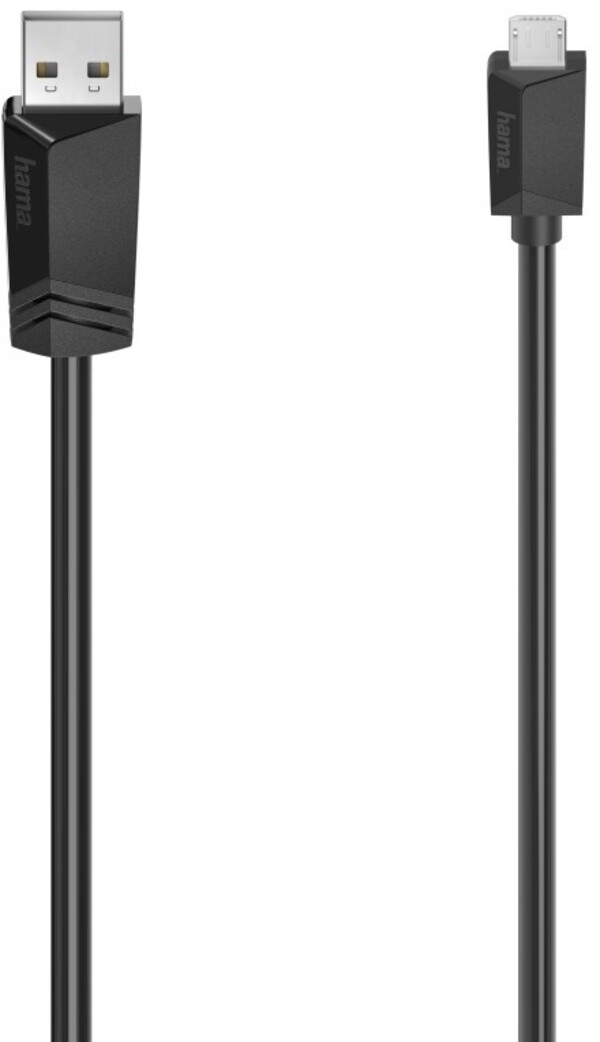Кабель USB A(m), micro USB B (m), 0.75м, черный