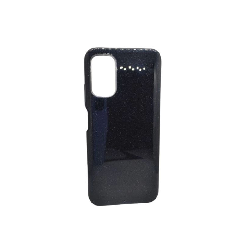 фото Чехол блестящий xiaomi poco m3 pro (черный) nobrand
