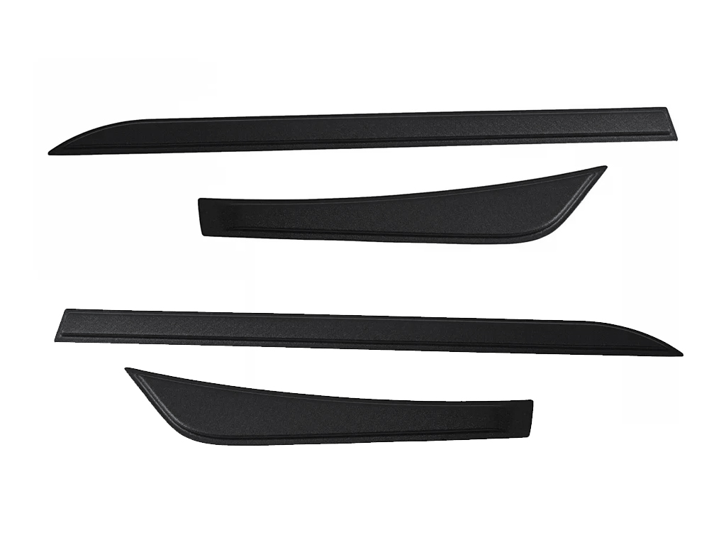 

Молдинги на двери для Kia Rio 4 седан 2017-2020, Модель 2, шагрень, Модель 2