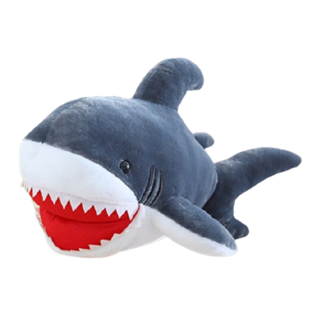 фото Мягкая игрушка большая серая акула (90 см) nobrand