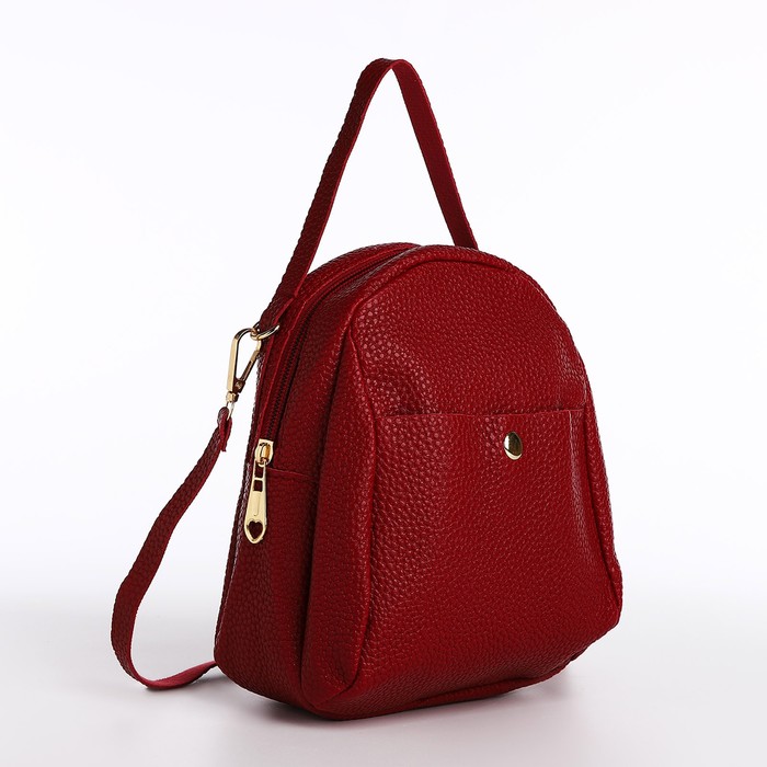 

Рюкзак женский NoBrand 9932475 красный, 18х16х11 см, Бордовый, 9932475