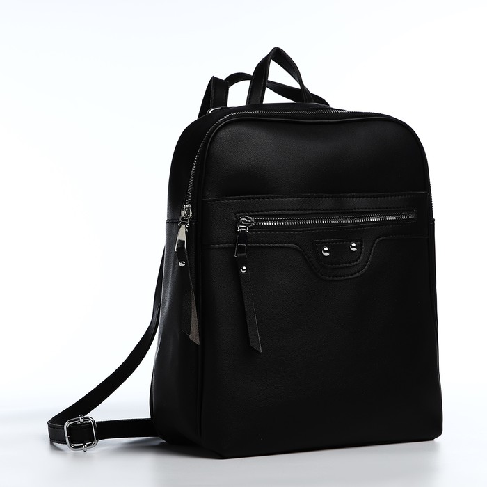 

Рюкзак женский NoBrand 7577177 черный, 27х10х31 см, 7577177