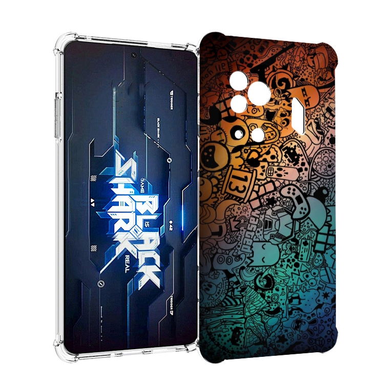 

Чехол MyPads стикеты в тени для Xiaomi Black Shark 5 Pro, Прозрачный, Tocco